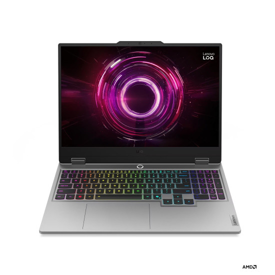 Лаптоп LENOVO LOQ, AMD Ryzen 7 250, 15.6 инча Full HD, 144Hz, RTX 5060 8GB, 32GB DDR5 RAM, 512GB SSD, Luna Grey