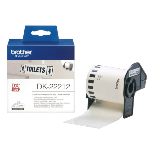 Лента BROTHER P-Touch DK-22212, Бяла