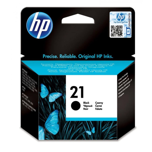Мастило HP 21, C9351AE, Black