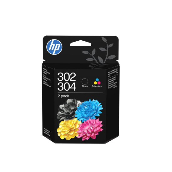 Мастило HP 302/304 Original, 2 pack, Tri-colour/Black Мастило HP 302/304 Original, 2 pack, Tri-colour/Black