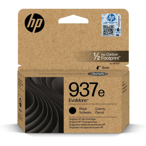 Мастило HP 937e EvoMore, 4S6W9NE, Black