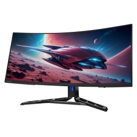 Монитор LENOVO Legion R34w-30, 34 инча, VA UWQHD, 3440x1440, 21:9, 180Hz, 1ms, 3Wx2, 2xHDMI, 1xDP1.4, AMD FreeSync