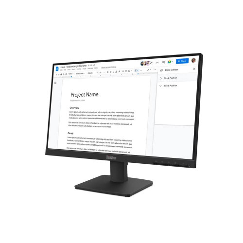 Монитор LENOVO ThinkVision S22-4e, 21.5 инча, FHD, IPS, 100 Hz, HDMI, VGA