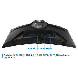 Монитор Samsung Odyssey G65B G6, 32 инча, QHD 2560x1440, 240Hz, 1ms, HDMI 2.1, DisplayPort, Tizen OS