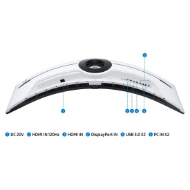 Монитор Samsung Odyssey G9, LS57CG952NUXEN, 57 инча, DWQHD, VA, 32:9, 1ms, 240Hz, Black