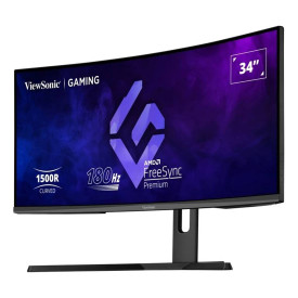 Монитор VIEWSONIC VX3418-2KPC, 34 инча, 21:9, 3440x1440, VA, 144Hz, 1ms, Adaptive Sync, 2 x HDMI, 2 x DisplayPort