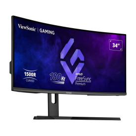 Монитор VIEWSONIC VX3418-2KPC, 34 инча, 21:9, 3440x1440, VA, 144Hz, 1ms, Adaptive Sync, 2 x HDMI, 2 x DisplayPort