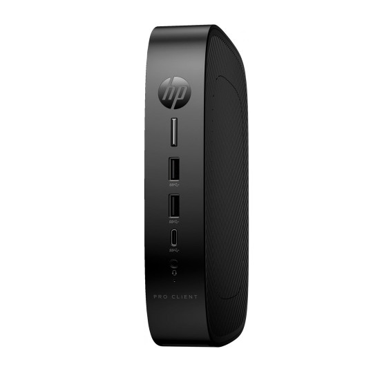 Настолен компютър HP Pro T550, Intel Celeron J6412, 4GB RAM, 32GB eMMC, ThinPro OS, Black