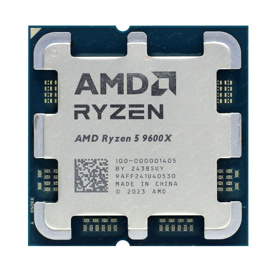 Процесор AMD Ryzen 5 9600X, 5.4GHz, AM5, 6C/12T, 65W, 38MB, TRAY