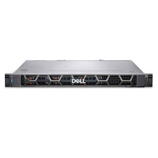 Сървър Dell PowerEdge R260, шаси с 6 x 2.5 инча Hot-Plug SAS/SATA диска, Intel Xeon 6315P 2.8 GHz, 128 GB DDR5 5600 UDIMM, 6 x 960 GB SATA SSD, iDRAC9 Basic