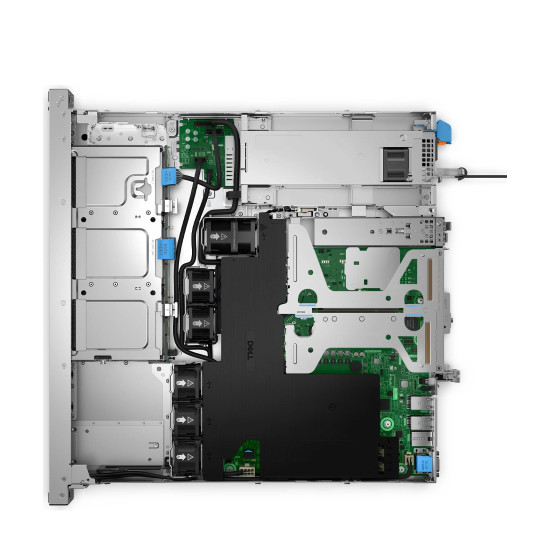 Сървър Dell PowerEdge R260, шаси с 6 x 2.5 инча Hot-Plug SAS/SATA диска, Intel Xeon 6315P 2.8 GHz, 128 GB DDR5 5600 UDIMM, 6 x 960 GB SATA SSD, iDRAC9 Basic