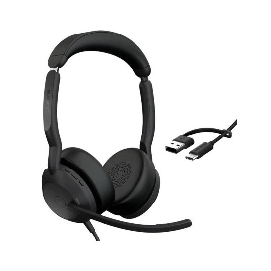 Слушалки JABRA Evolve2 50 UC Stereo, USB-C/USB-A