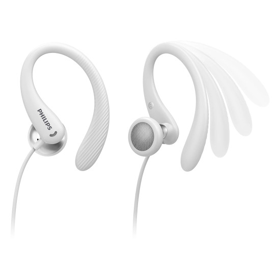Слушалки PHILIPS In-ear с микрофон, 8.6mm, бели, TAE1105WT/00