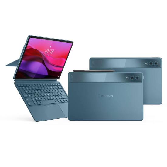 Таблет LENOVO Yoga Tab Plus, WiFi, Snapdragon 8 Gen3, 3.3GHz, 12.7 инча, 3K, 144Hz, 16GB DDR5x, 256GB, Android 14, Tidal Teal
