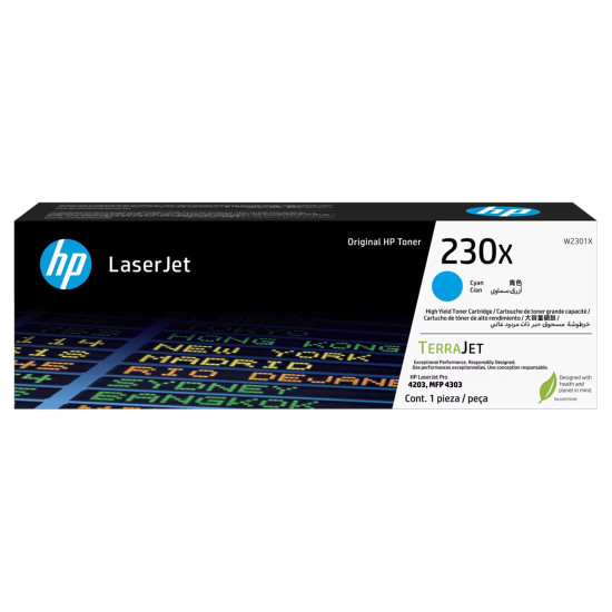 Тонер касета HP 230X, W2301X, Cyan