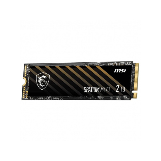 Вътрешен SSD диск MSI Spatium M470 PRO, PCIe Gen4x4, M.2 2280, 2TB, 3D NAND, 6000MB/s четене, 5000MB/s запис