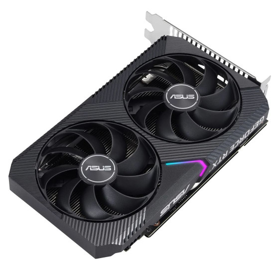 Видеокарта ASUS Dual NVIDIA GeForce RTX 3050 OC Edition, Gaming, PCIe 4.0, 8GB GDDR6 памет, HDMI 2.1, DisplayPort 1.4a