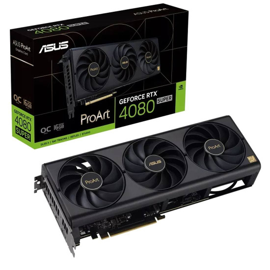 Видеокарта ASUS PROART RTX 4080 SUPER OC, 16GB Видеокарта ASUS PROART RTX 4080 SUPER OC, 16GB