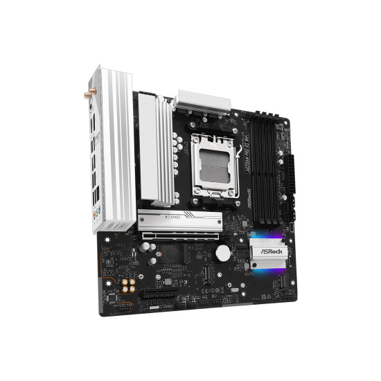 Дънна платка ASRock A620AM Pro RS WiFi, Micro ATX, Socket AM5, 4x DDR5