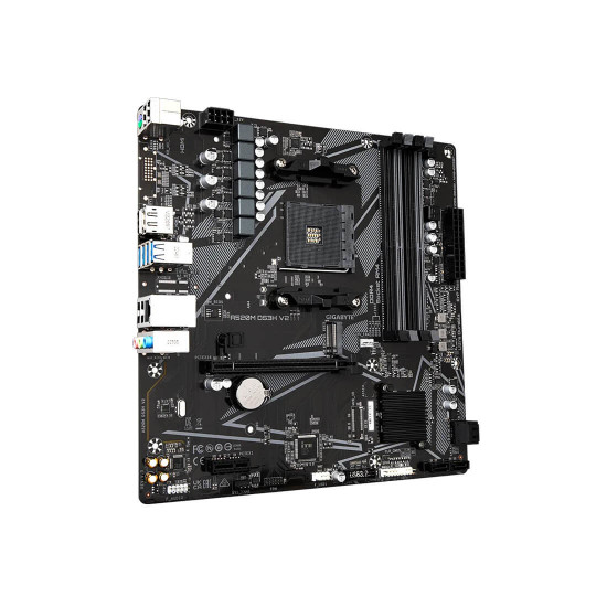 Дънна платка Gigabyte A520M DS3H V2 (rev. 1.0), AM4, Micro-ATX, DDR4, HDMI/DP, M.2, USB 3.2, GbE LAN