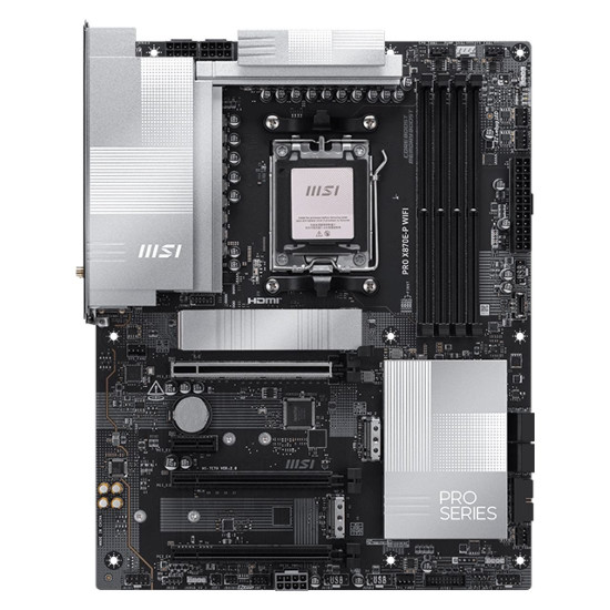 Дънна платка MSI PRO X870E-P WIFI, ATX, AM5, Wi-Fi 7, Bluetooth