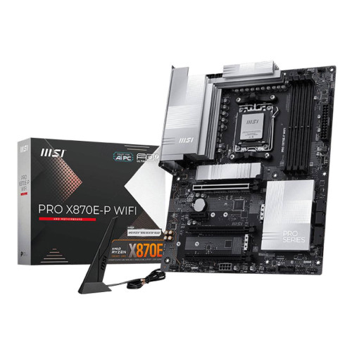 Дънна платка MSI PRO X870E-P WIFI, ATX, AM5, Wi-Fi 7, Bluetooth