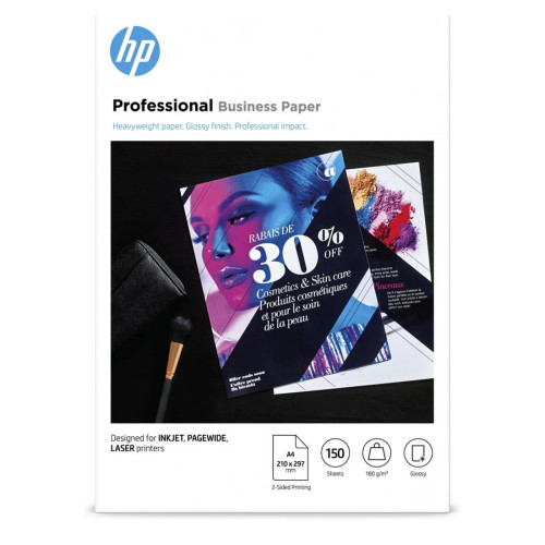 Фотохартия HP Professional Business Paper, 180 гр., A4 (210 x 297 мм), 150 листа, гланцирана