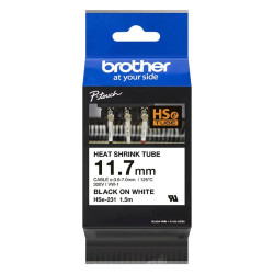 Касета с термосвиваем шлаух BROTHER, 11.7мм x 1.5м, за кабели 3.6-7мм