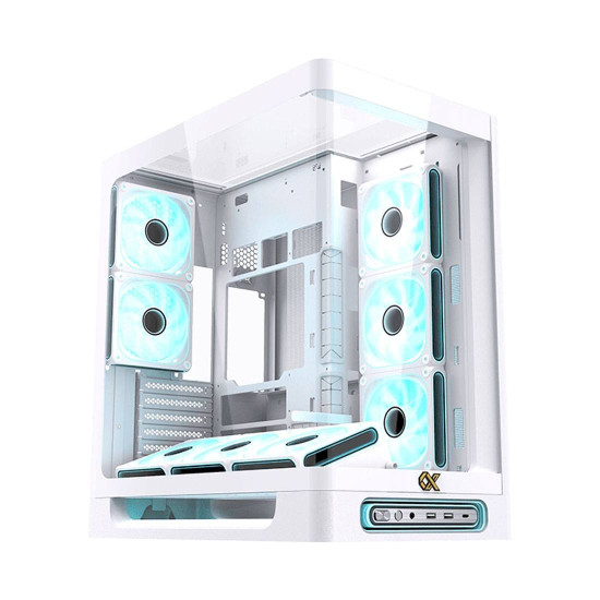 Компютърна кутия Heaven Arctic, EN49583, 2 x USB 3.0, USB Type-C, White