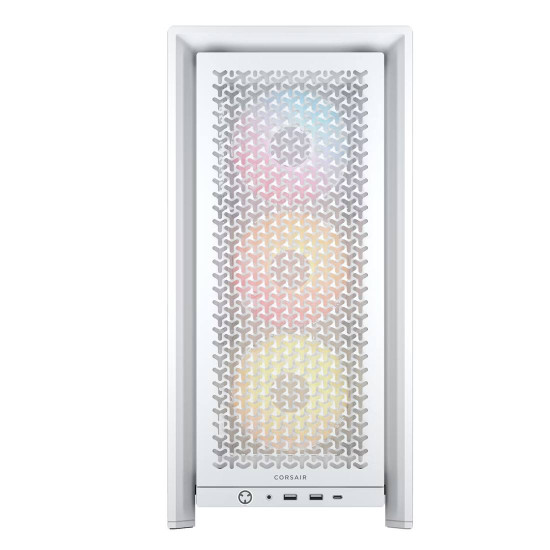 Кутия за компютър Corsair FRAME 4000D RS ARGB, Mid-Tower, White