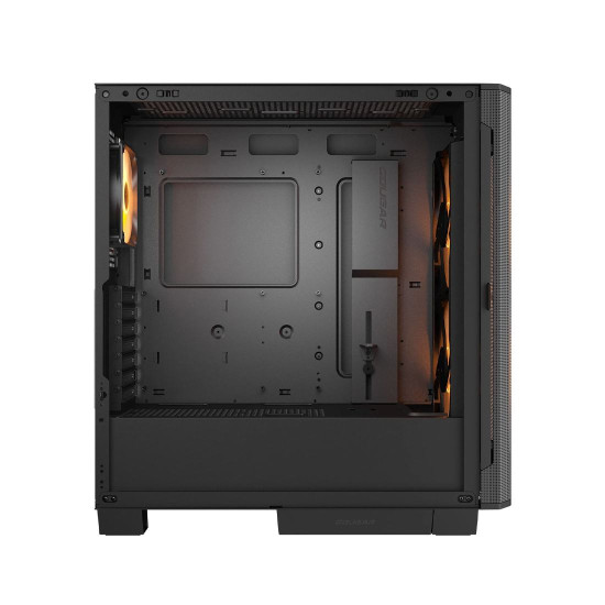 Кутия за компютър COUGAR AIRFACE FLO RGB, Mid Tower, Black