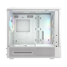 Кутия за компютър COUGAR DUOAIR RGB, Mid Tower, White