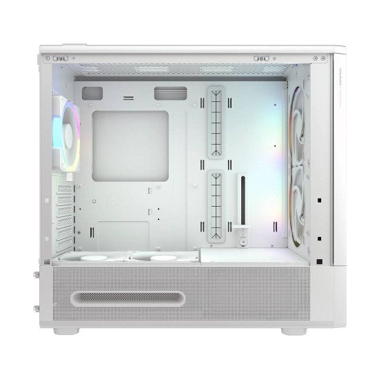 Кутия за компютър COUGAR DUOAIR RGB, Mid Tower, White