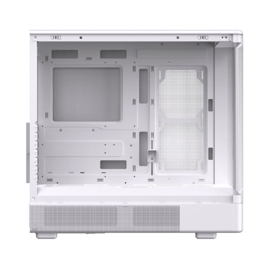 Кутия за компютър Moon DGT Arctic EN49668, USB 3.0, USB 2.0, извит панел от закалено стъкло, White