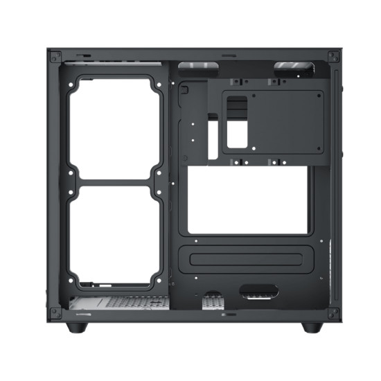 Кутия за компютър XIGMATEK Aqua M Lite, BK, MATX, U3x1 & U2x1, Front & Left TG, 4PCS G22A Reverse & 1PC G22A, ARGB Remote Control Box