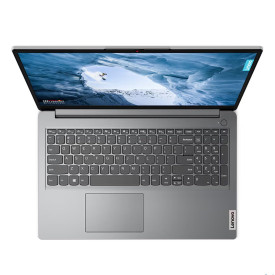 Лаптоп LENOVO IdeaPad 1, Intel N4500, 15.6 инча, FHD, 8GB DDR4, 512GB SSD, Windows 11 Home, Arctic Grey