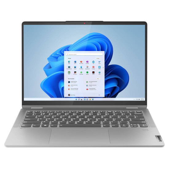 Лаптоп LENOVO IdeaPad Flex 5, AMD Ryzen 5 5625U, 14 инча, WUXGA, тъчскрийн, 16GB DDR4, 512GB SSD, Windows 11 Home, Arctic Grey + Pen