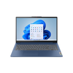 Лаптоп Lenovo IdeaPad Slim 3 15ABR8, AMD Ryzen 5 7520U, 15.6 инча FHD IPS, 16GB LPDDR5, 512GB SSD, AMD Radeon 610M, Abyss Blue
