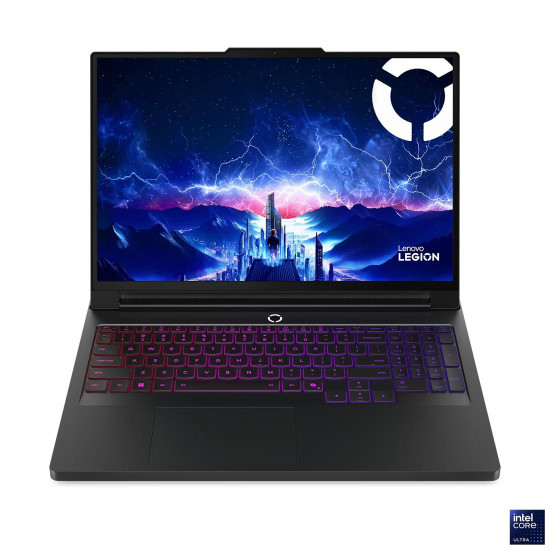 Лаптоп Lenovo Legion Pro 7, Intel Core Ultra 9 275HX, 16 инча WQXGA OLED 500N 240Hz HDR, 32GB DDR5, 1TB SSD, RTX 5080 16GB, Eclipse Black