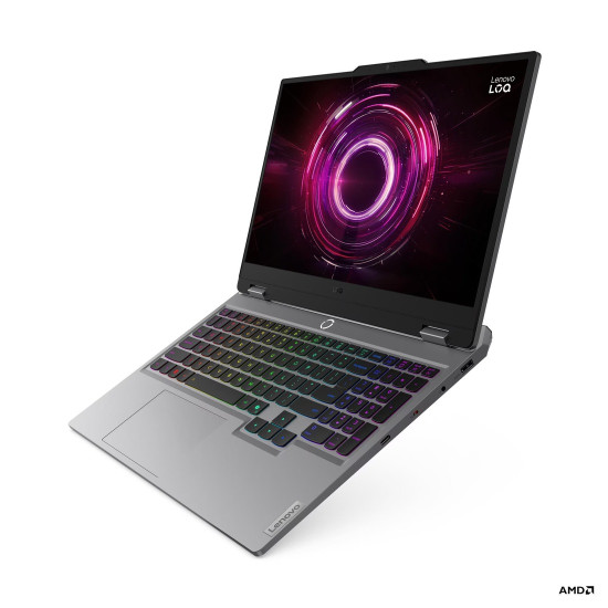 Лаптоп LENOVO LOQ, AMD Ryzen 7 250, 15.6 инча FHD, 144Hz, 32GB RAM, 512GB SSD, RTX5060 8GB, Luna Grey