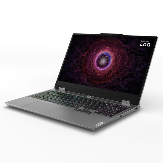 Лаптоп LENOVO LOQ Gaming, AMD Ryzen 7 7435HS, 15.6 инча, FHD, 144Hz, sRGB, 24GB DDR5, 512GB SSD, RTX 4050 6GB, Luna Grey