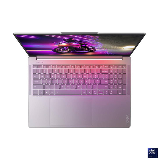 Лаптоп Lenovo Yoga Pro 9, Intel Core Ultra 7 255H, 16 инча 2.8K OLED 500N 120Hz, 32GB DDR5, 1TB SSD, RTX5060 8GB, Windows 11 Home, Luna Grey