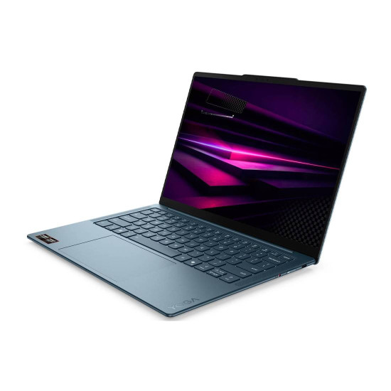 Лаптоп LENOVO Yoga Slim 7, AMD Ryzen AI 7 445, 14 инча, 120 Hz, 32 GB DDR5, 1 TB PCIe SSD, Windows 11 Home, Tidal Teal