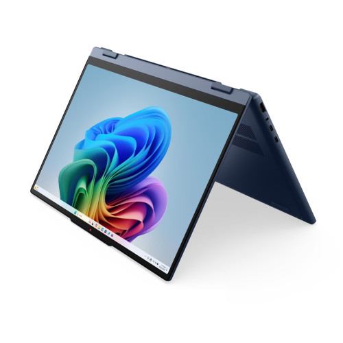 Лаптоп LENOVO IdeaPad 5 2-in-1, AMD Ryzen AI 7 445, 15.3 инча WUXGA, тъчскрийн, 400 нита, 32GB DDR5 RAM, 512GB SSD, Cosmic Blue, Windows 11 Home + Pen