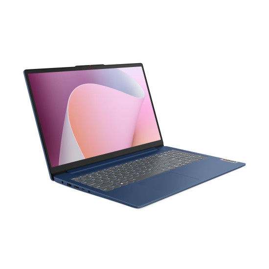 Лаптоп LENOVO IdeaPad Slim 3, AMD Ryzen 3 830, 15.6 инча Full HD, 16GB DDR5 RAM, 512GB PCIe SSD, Abyss Blue, Windows 11 Home