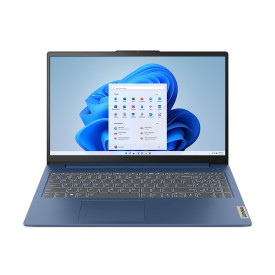 Лаптоп LENOVO IdeaPad Slim 3, AMD Ryzen 3 830, 15.6 инча Full HD, 16GB DDR5 RAM, 512GB PCIe SSD, Abyss Blue, Windows 11 Home