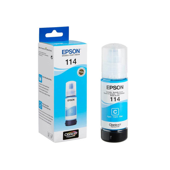 Мастило EPSON EcoTank 114, Cyan 