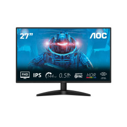 Монитор AOC 27B36X, 27 инча, FHD, 16:9, IPS, 144Hz, HDMI, DisplayPort 1.4