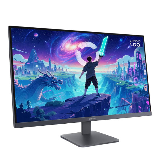 Монитор LENOVO LOQ 32Q-10, 31.5 инча, QHD 2560 x 1440, VA, 16:9, 180 Hz, 300 cd/m², 2 x HDMI, 1 x DisplayPort, Lunar Grey