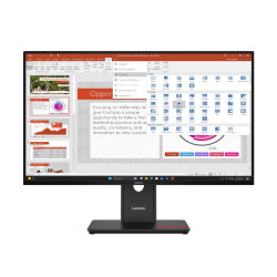 Монитор Lenovo ThinkVision T27-40, 27 инча, IPS, FHD 1920x1080, 120Hz, 300 cd/m², 99% sRGB, HDMI, DisplayPort, VGA, USB-C, USB Hub, VESA